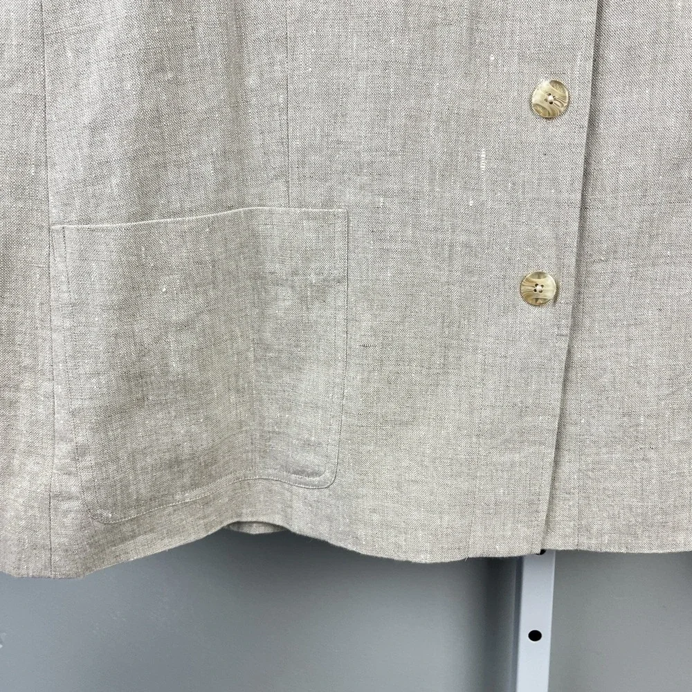 Lane‎ Bryant Designs & Co. Suit Jacket Womens 28 Blazer 100% Linen New NWT